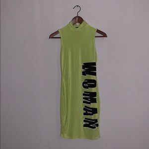 Lime Green Tight dress